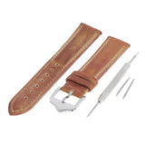 Max Watch Band Quick Release Cow Leather Wristwatch Strap 20mm 22mm Yellow 20mm