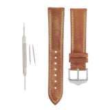 Max Watch Band Quick Release Cow Leather Wristwatch Strap 20mm 22mm Yellow 20mm