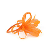 Max Lady Flower Fascinator Hat 1920s Gatsby Bridal Headband Cocktail Party Orange