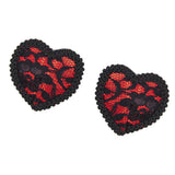 Maxbell Sexy Heart Lace Tassel Pasties Adhesive Nipper Cover Breast Sticker Bra 02