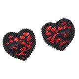 Maxbell Sexy Heart Lace Tassel Pasties Adhesive Nipper Cover Breast Sticker Bra 02