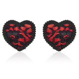 Maxbell Sexy Heart Lace Tassel Pasties Adhesive Nipper Cover Breast Sticker Bra 02
