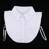 Cotton Fake Collar Detachable Dickey Collar Blouse Half Shirts Collar White