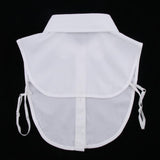 Max Fake Collar Beads Crystal Half Blouse False Collar Dickey White Design 6