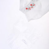 Max Fake Collar Beads Crystal Half Blouse False Collar Dickey White Design 6