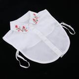 Max Fake Collar Beads Crystal Half Blouse False Collar Dickey White Design 6
