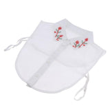 Max Fake Collar Beads Crystal Half Blouse False Collar Dickey White Design 6