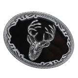 Rodeo Christmas 3D Deer Elk Belts Buckle Men's Metal Vintage Western Cowboy