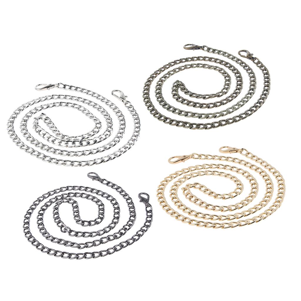 Replacement Chain Strap Purse Handbag Handle DIY Shoulder Bag Strap Silver