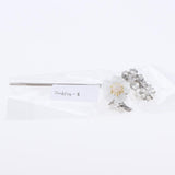 Vintage Hair Stick Chopstick Flower Hairpin Chignon Pin Tassel Pendant Decor White