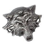 Vintage Western Cowboy Rodeo Alloy 3D Wolf Head Belt Buckle For Men Boys