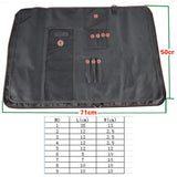 Max Chefs Knife Storage Bag Utility Pockets for Culinary Tools Name Card Holder