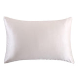 Max Mulberry Silk Pillowcase Both Sides Pillow Case Cover Queen Size Zipper White