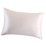 Max Mulberry Silk Pillowcase Both Sides Pillow Case Cover Queen Size Zipper White