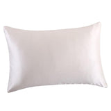 Max Mulberry Silk Pillowcase Both Sides Pillow Case Cover Queen Size Zipper White