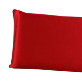 Max Mulberry Silk Pillowcase Both Sides Pillow Case Cover Queen Size Zipper Red