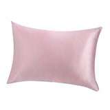 Max Mulberry Silk Pillowcase Both Sides Pillow Case Cover Queen Size Zipper Pink