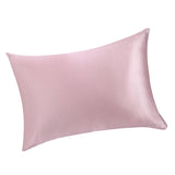 Max Mulberry Silk Pillowcase Both Sides Pillow Case Cover Queen Size Zipper Pink