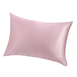 Max Mulberry Silk Pillowcase Both Sides Pillow Case Cover Queen Size Zipper Pink