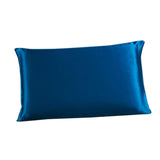 Max Mulberry Silk Pillowcase Both Sides Pillow Case Cover Queen Size Zipper Royal Blue