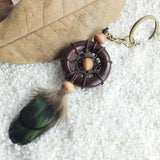 Handmade Dream Catcher Circular with Feather Car Hanging Decor Ornament 1