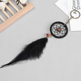 Handmade Dream Catcher Circular with Feather Car Hanging Decor Ornament 2