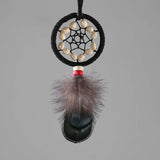 Handmade Dream Catcher Circular with Feather Car Hanging Decor Ornament 6