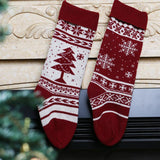 Max Christmas Stocking Sock Gift Bag Xmas Tree Hanging Decor Snowflakes