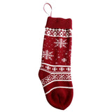 Max Christmas Stocking Sock Gift Bag Xmas Tree Hanging Decor Snowflakes