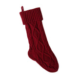 Kids Heavy Knit Christmas Gift Present Candy Socks Stocking Party Red 46cm