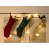 Kids Heavy Knit Christmas Gift Present Candy Socks Stocking Party Red 37cm