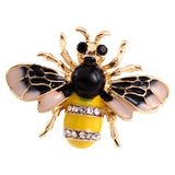 Rhinestone Enamel Bumble Bee Insect Animal Pin Badge Corsage Brooch Jewelry Xmas Birthday Favors