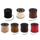 98 Yards 2.7mm Faux Suede Cord String Lace Beading Thread Black