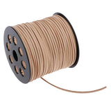 Max 98 Yards 2.7mm Faux Suede Cord String Lace Beading Thread Khaki