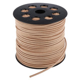 Max 98 Yards 2.7mm Faux Suede Cord String Lace Beading Thread Khaki