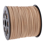 Max 98 Yards 2.7mm Faux Suede Cord String Lace Beading Thread Khaki