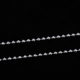 10pcs 2.4mm Stainless Steel Silver Bead Chain Ball Chain Necklace 10cm