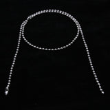 Max 10pcs 2.4mm Stainless Steel Silver Bead Chain Ball Chain Necklace 30cm