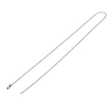 Max 10pcs 2.4mm Stainless Steel Silver Bead Chain Ball Chain Necklace 30cm