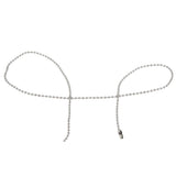 Max 10pcs 2.4mm Stainless Steel Silver Bead Chain Ball Chain Necklace 30cm