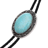 Max Vintage Western Cowboy Mens Bolo Tie Pendant Necklace Jewelry Turquoise