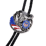 Mens Bolo Tie Western American Hero Series Bolo Tie Classical Tie Pendant 03