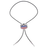 Western Leather Rope Bolo Tie Indian Necklace Native American Tie for Mens