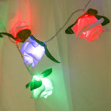 Maxbell 20led Battery LED Rose Christmas Lights Holiday String Lights Colorful