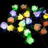 Maxbell 20led Battery LED Rose Christmas Lights Holiday String Lights Colorful