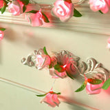 Maxbell 20led Battery LED Rose Christmas Lights Holiday String Lights Pink