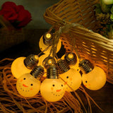 Maxbell Christmas Snowman Battery Holiday Decoration Light String Garden Light