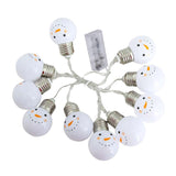 Maxbell Christmas Snowman Battery Holiday Decoration Light String Garden Light
