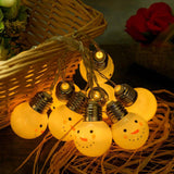 Maxbell Christmas Snowman Battery Holiday Decoration Light String Garden Light