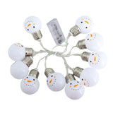 Maxbell Christmas Snowman Battery Holiday Decoration Light String Garden Light
